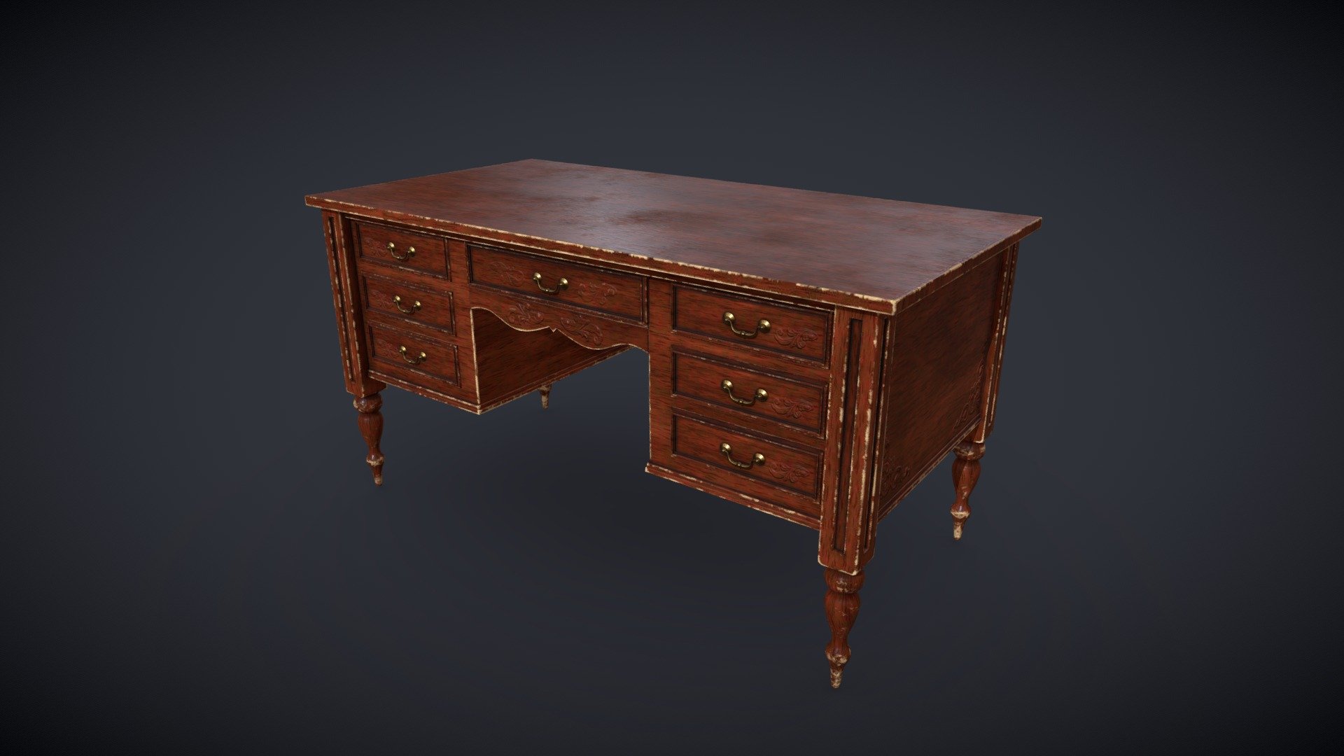 Old Desk with movable Drawers

Base Color
Normal
and packed MRAO Maps included
optimized for realtime - Beautiful Vintage Desk - Buy Royalty Free 3D model by Ray (@rayro) 3d model