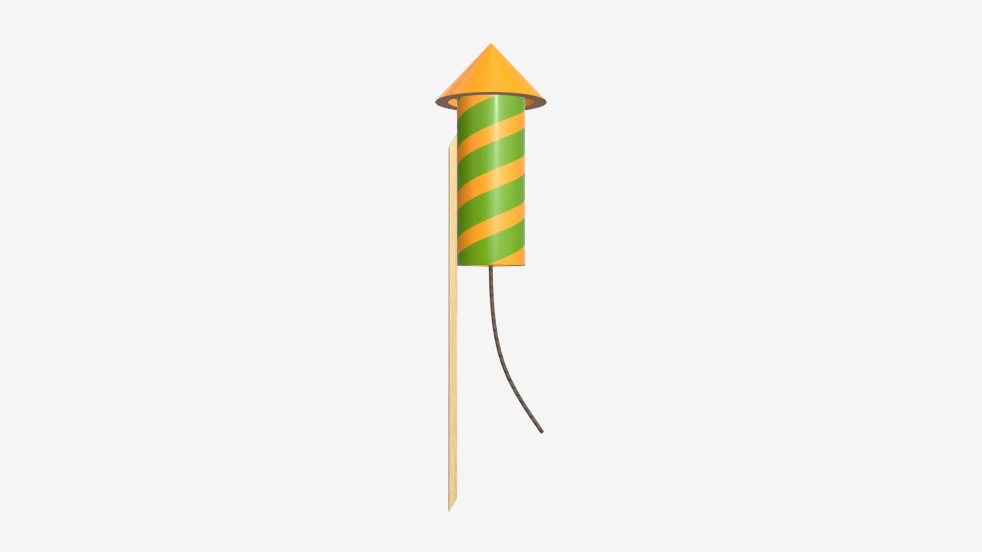 Fireworks rocket small - Buy Royalty Free 3D model by HQ3DMOD (@AivisAstics) 3d model