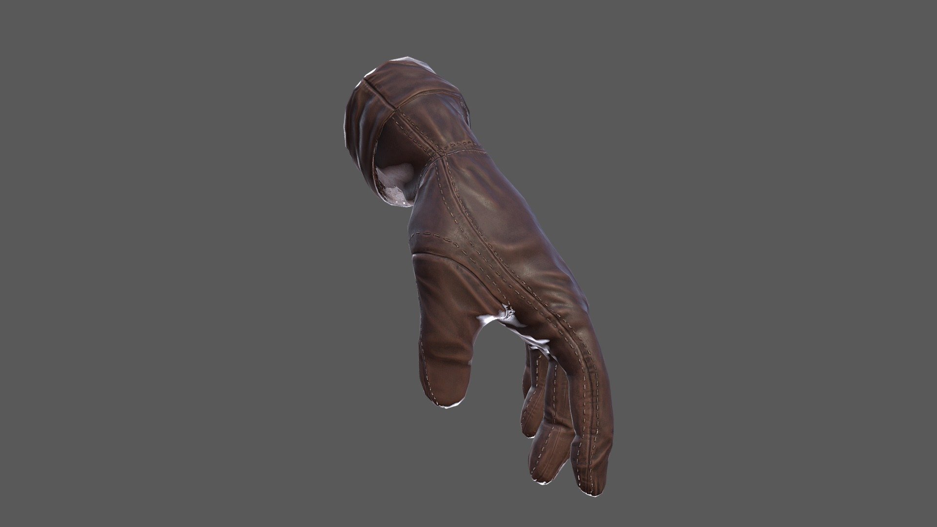 Real time Leather Glove for VR project - Real time Leather Glove - 3D model by Steff (@stefanocritelli) 3d model
