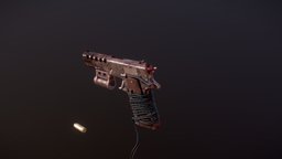 Makeshift 1911 apocalyptic, pistol, game-ready, game-asset, makeshift, game, pbr, gun, 1911, fallout, makeshift-weapon