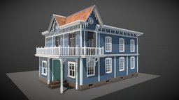 Victorian House victorian, realistic, victorian-house, blender, house
