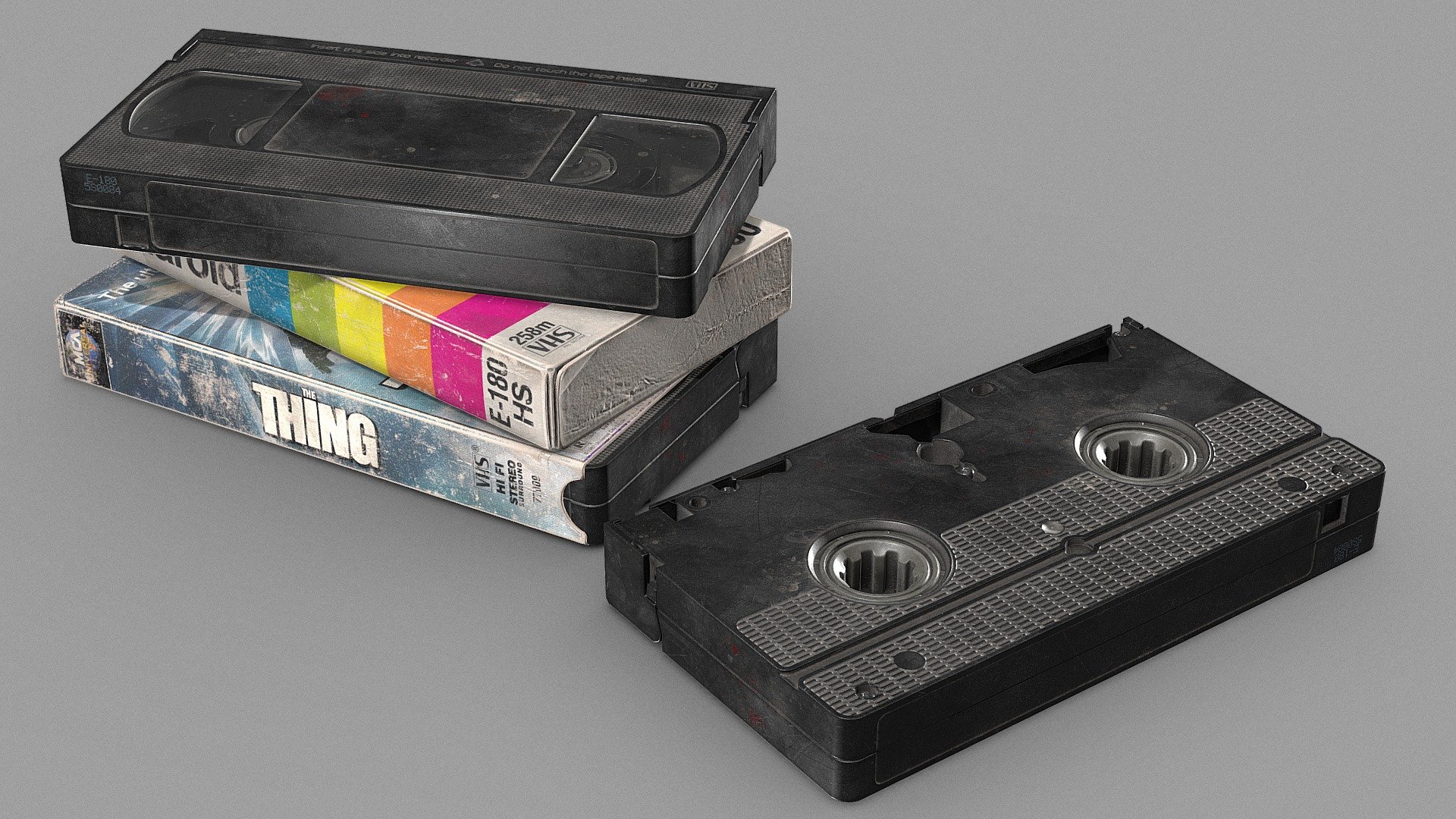 VHS cassette - polys 8 046/tris 14 361 UVSet1 - 106 px/cm
VHS cover 1 - polys 352/tris 594 UVSet2 - 124 px/cm
VHS cover 2 - polys 361/tris 600 UVSet 3 - 135 px/cm - VHS - Download Free 3D model by Dolgov (@Dolgov12) 3d model