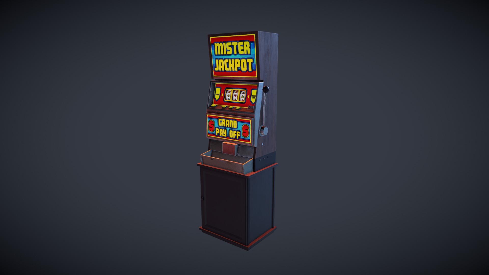 Classic Slot Machine - 3D model by Staralfar 3d model