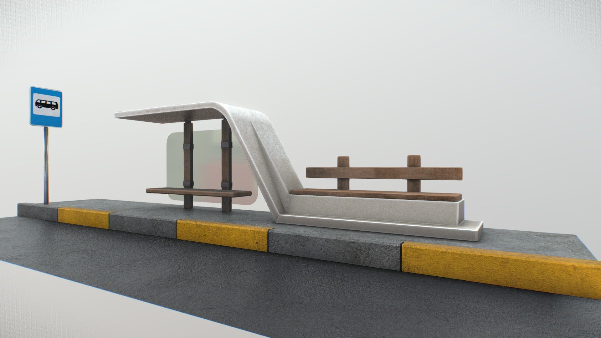 Concrete Busstop 2023
Blender + Substance painter

My wife's model - Concrete Busstop 2023 - Buy Royalty Free 3D model by VRA (@architect47) 3d model