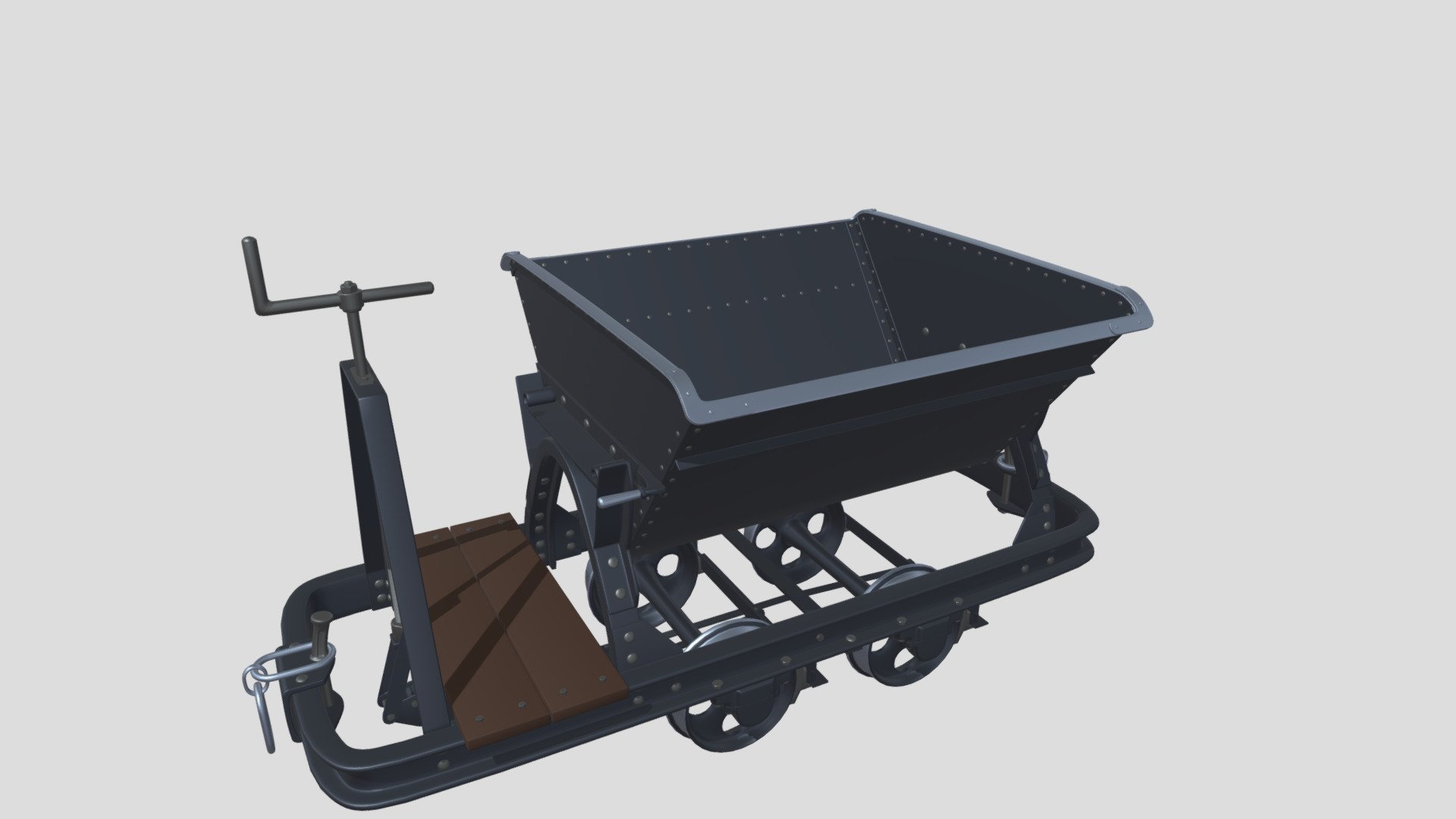 Coal mine trolley - Coal mine trolley - 3D model by mg53 3d model