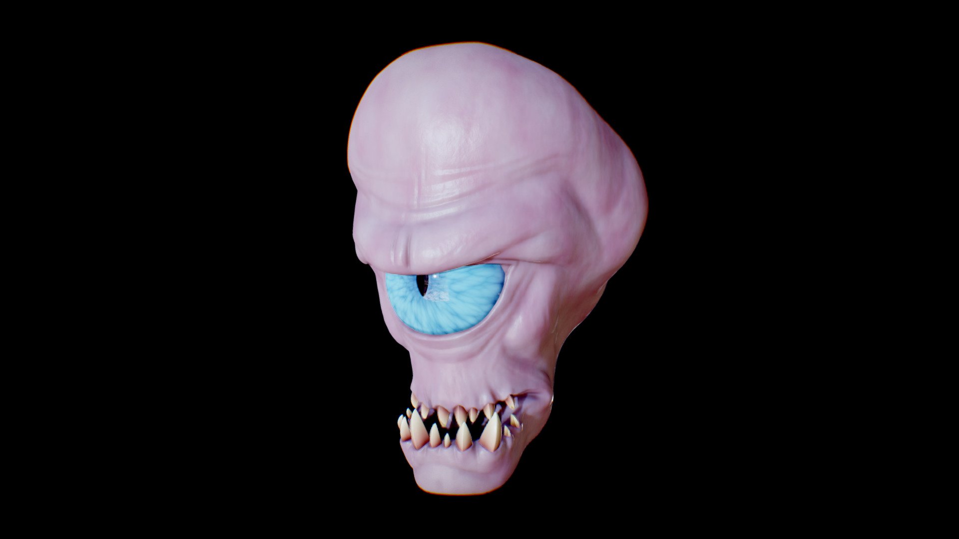 made this mostly to experiment with materials, particularly eye, and skin materials - Quick Cyclops Sculpt - 3D model by Adan (@Apdigivid.) 3d model