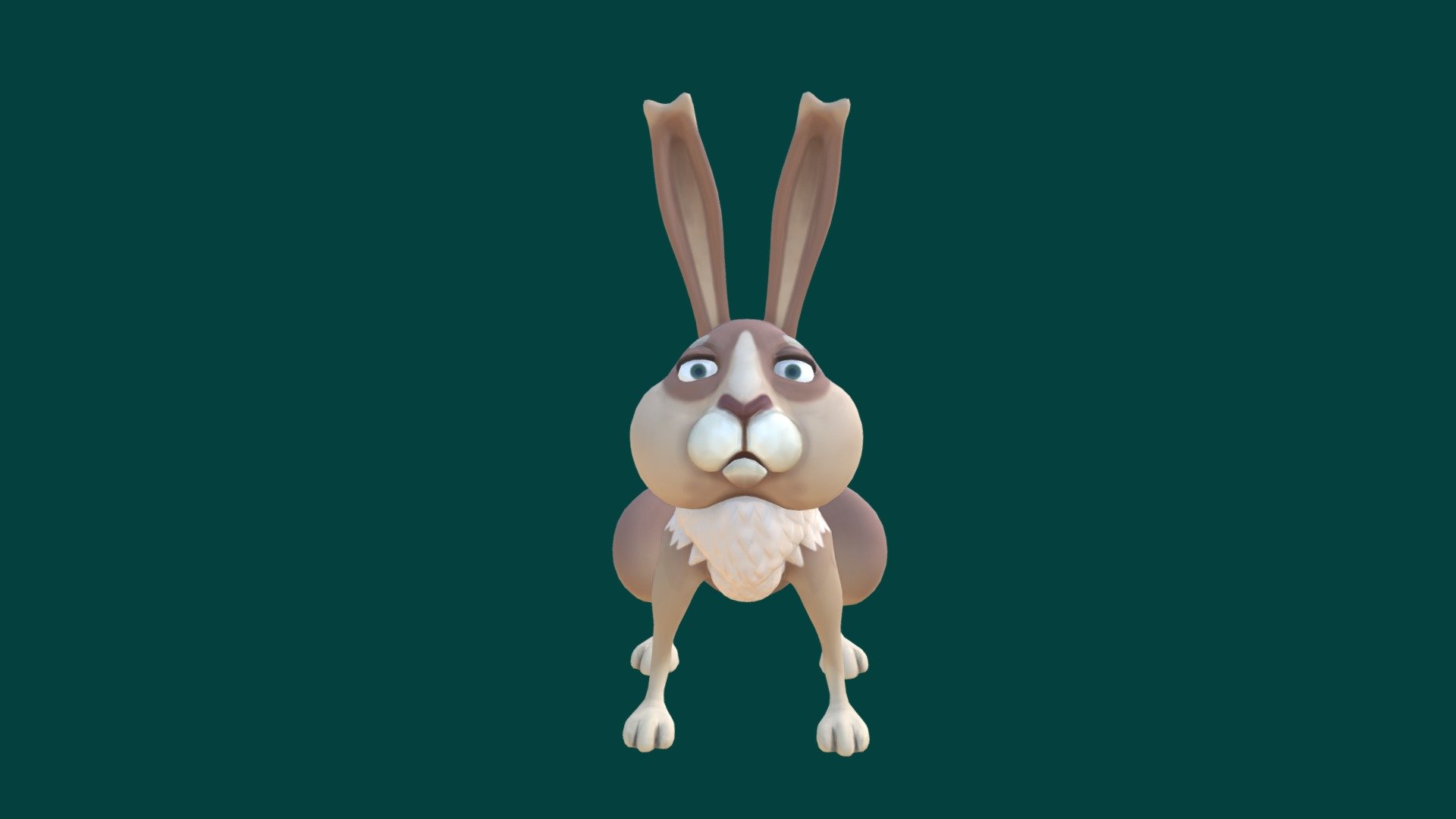 Rabbit - 3D model by obogatskyi 3d model