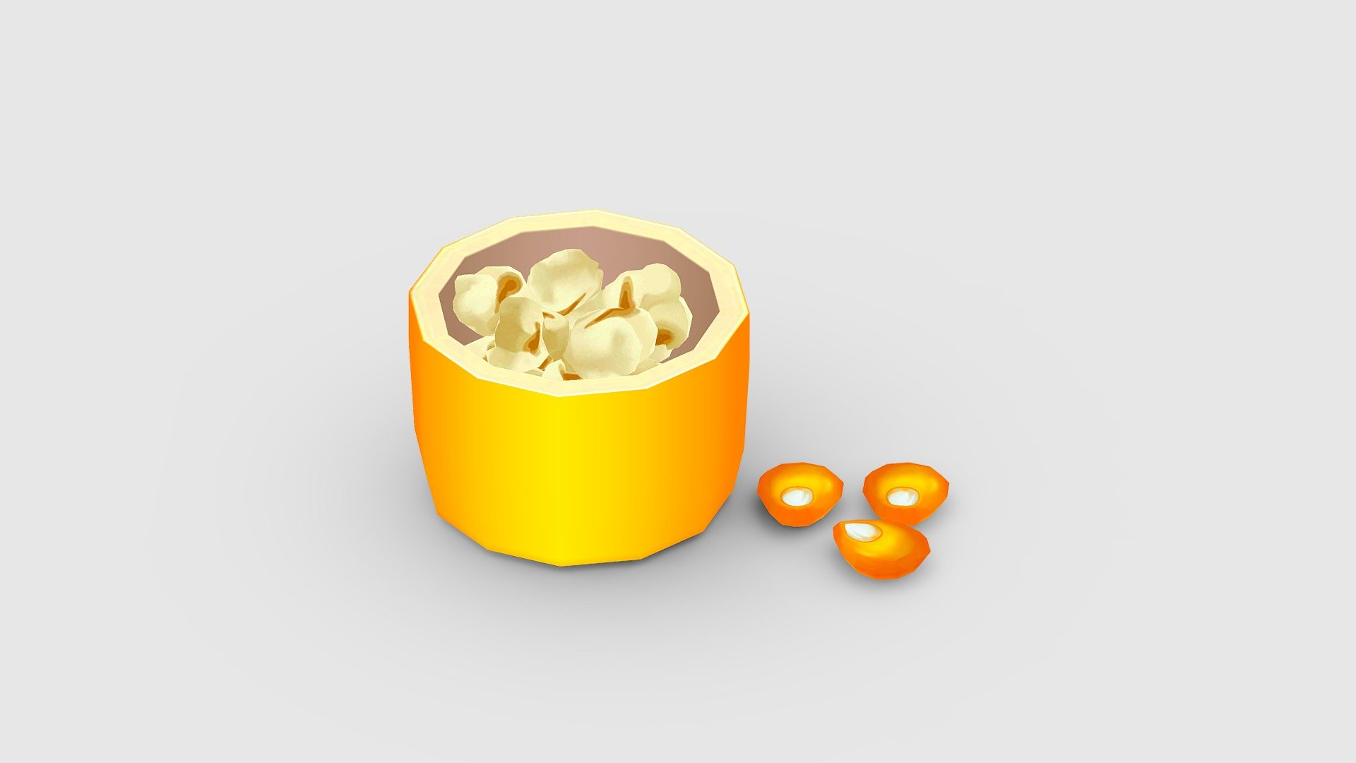 Cartoon popcorn - corn - Cartoon popcorn - corn - Buy Royalty Free 3D model by ler_cartoon (@lerrrrr) 3d model