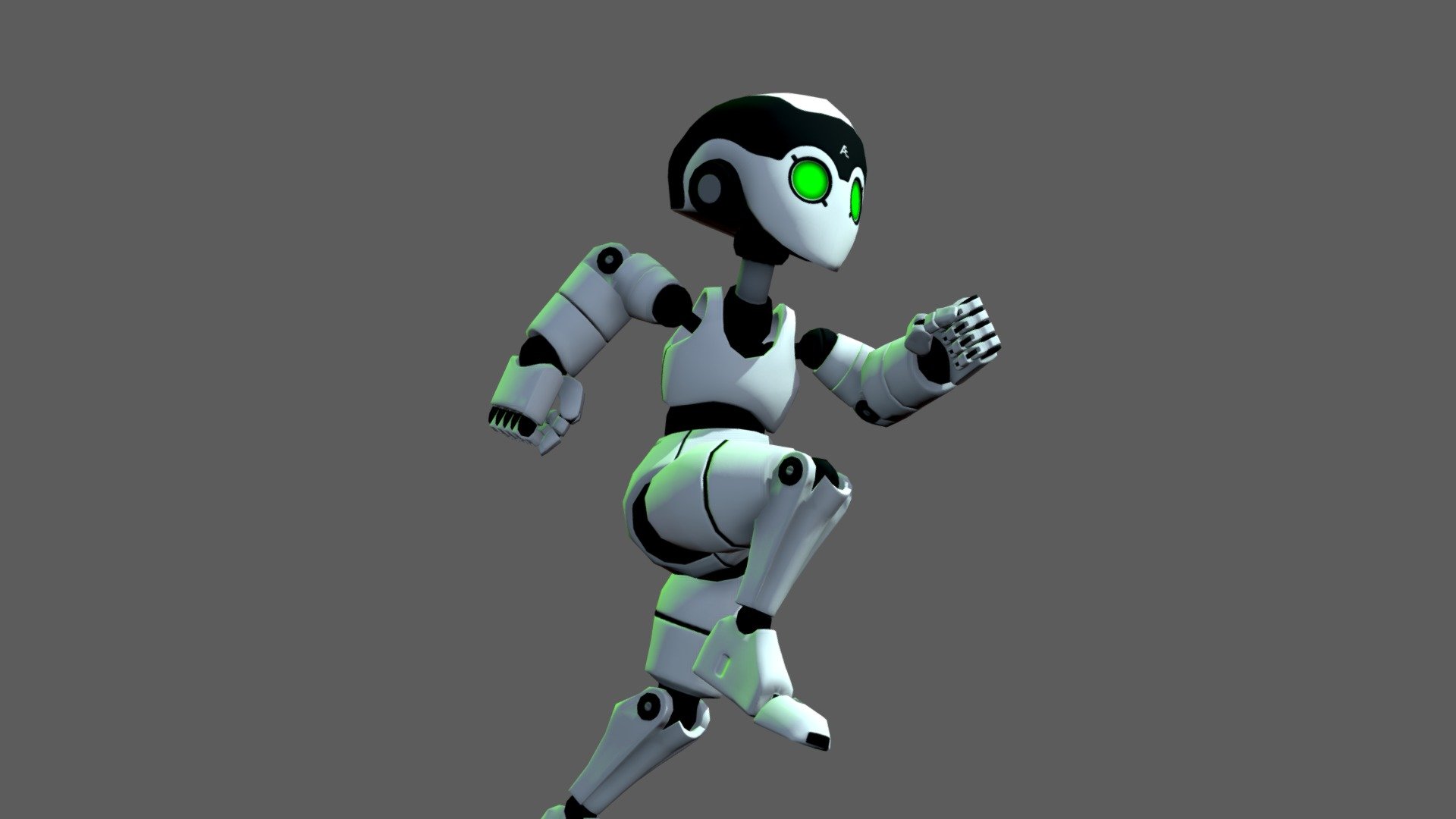 This is a little robot I made to use as a dummy for running animation tests! The robot has 6,374 verts (12,334 tris) 3d model