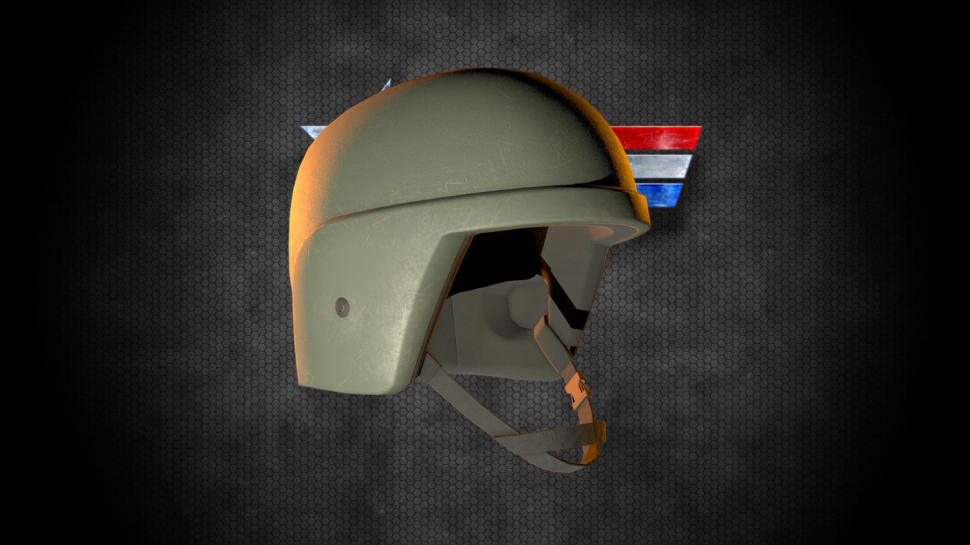 The Advanced Multi-Function Combat Helmet used by the 61st Joint Task Force. 

Inspired by your favorite action figures' headgear, the 61JTF AMFCH is combat ready!

This low-poly game model has been battle tested, and is part of my Arma 3 mod: Fight for Freedom! 
This is just the model and its textures; there are no game-specific files included.

Created using 3D Studio Max (3DSMAX), Substance Painter, and Photoshop.
Painted for non-PBR Spec/Gloss game engines. PBR Metal/Rough coming soon!
If you might be interested in exclusive models, shoot me a message to talk commissions 3d model