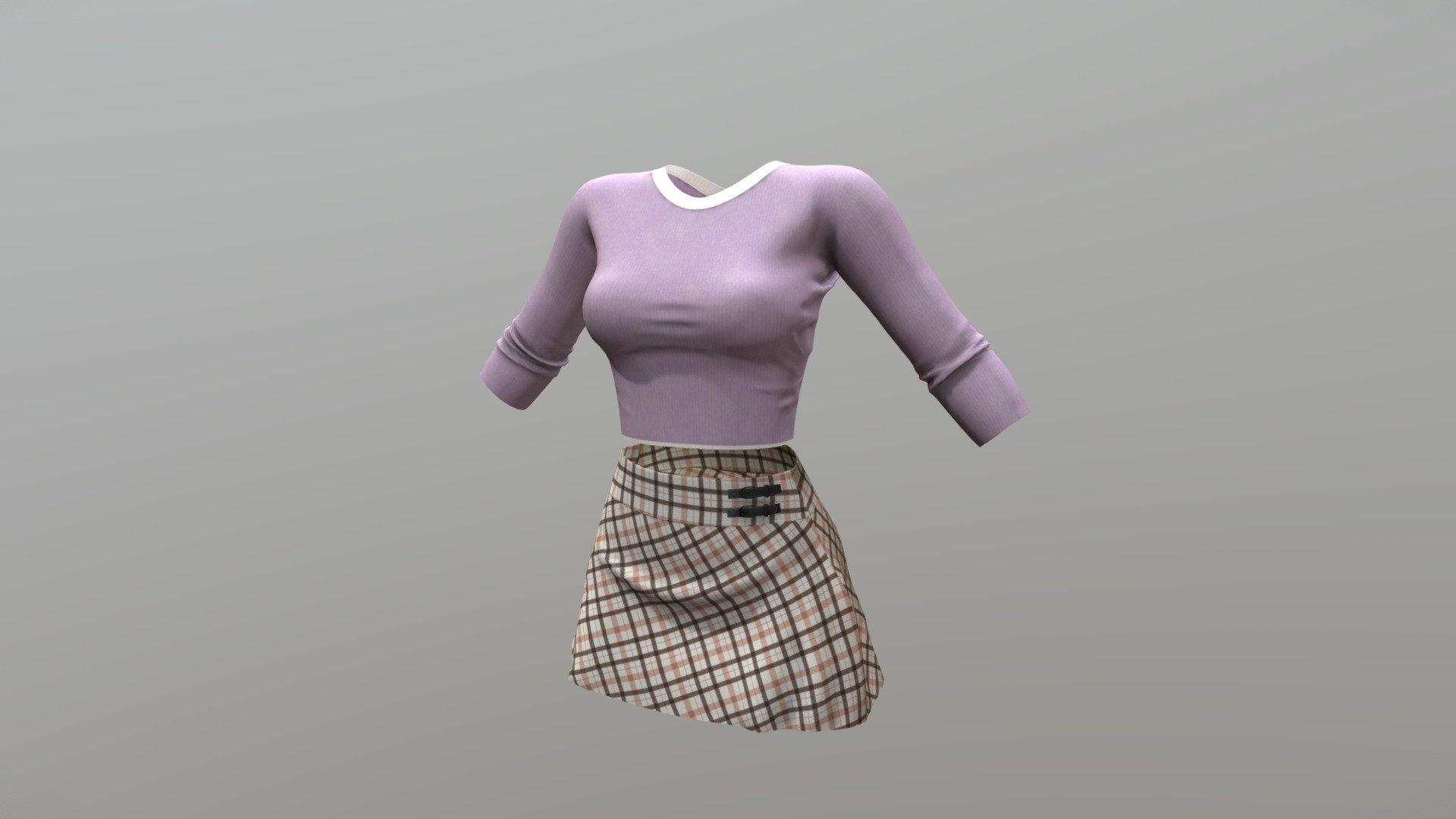 Skirt + Top

Can be fitted to any character

Clean topology

No overlapping smart optimum unwrapped UVs

High-quality realistic textures

FBX, OBJ, gITF, USDZ (request other formats)

PBR or Classic

Please ask any other questions.

Type     user:3dia &ldquo;search term