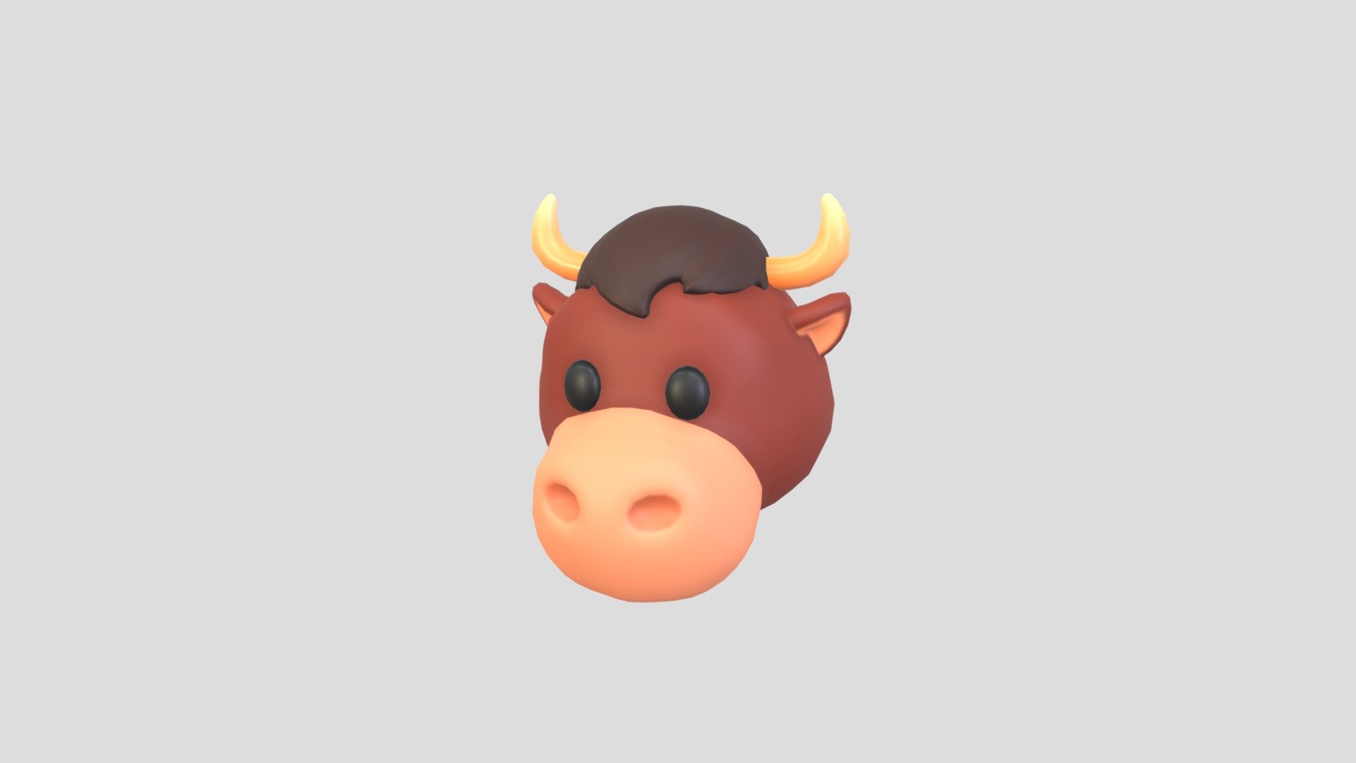 Bull Head 3d model.      
    


File Format      
 
- 3ds max 2021  
 
- FBX  
 
- OBJ  
    


Clean topology    

No Rig                          

Non-overlapping unwrapped UVs        
 


PNG texture               

2048x2048                


- Base Color                        

- Normal                            

- Roughness                         



1,689 polygons                          

1,758 vertexs                          
 - Prop126 Bull Head - Buy Royalty Free 3D model by BaluCG 3d model