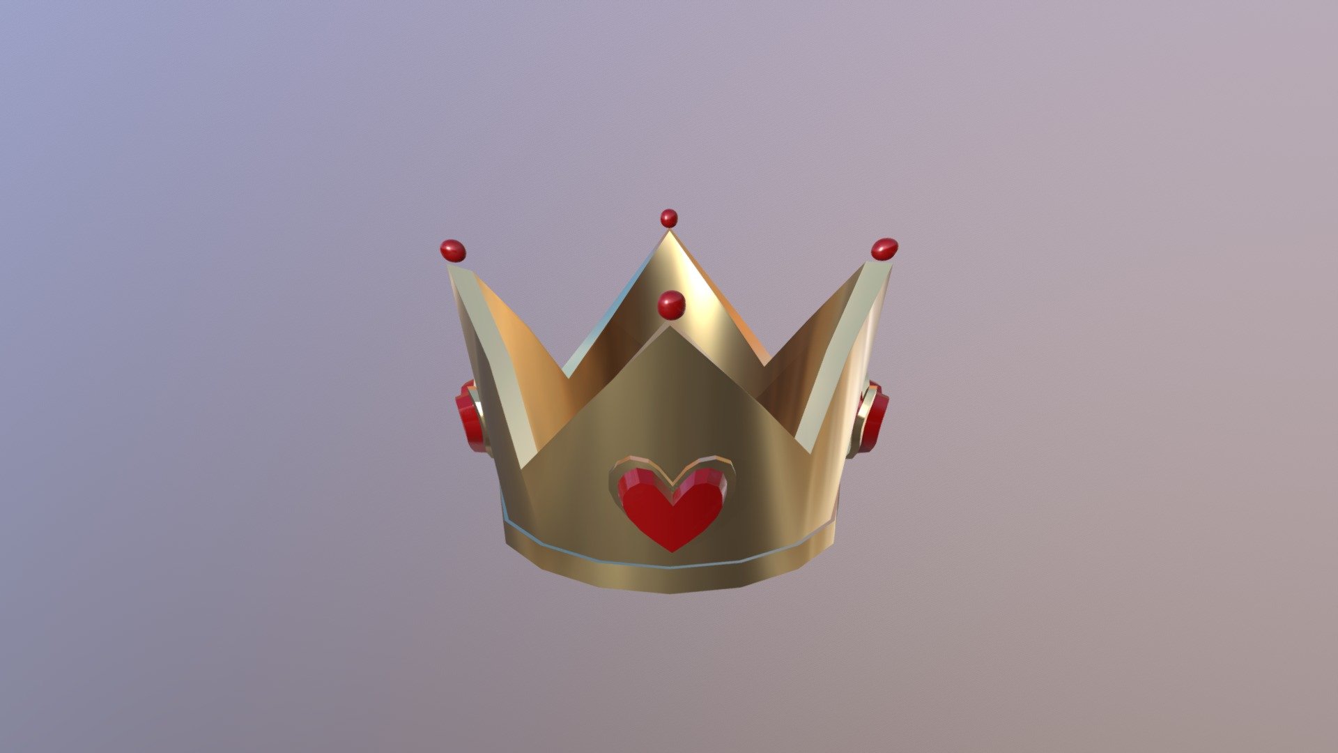 Crown of hearts _Alice in wonderland - 3D model by Mariannng 3d model