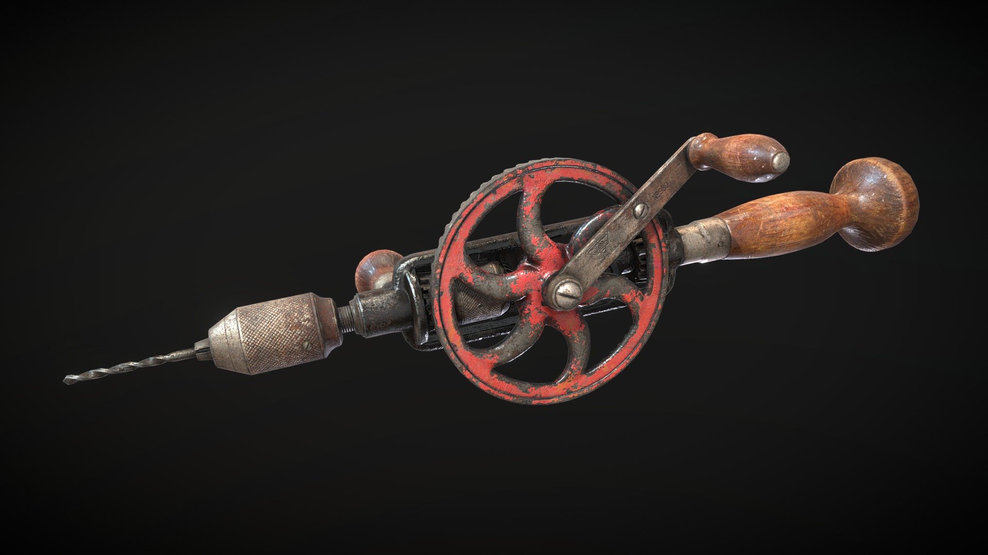 Eggbeater drill from Millers Falls Company. Modelled in Maya, and textured in Substance Painter for Game Asset Pipeline course at Howest.

You can checkout my artstation post here: https://www.artstation.com/artwork/3qBB8o - Millers Falls No. 980 Drill | Game Ready Model - Download Free 3D model by kennethtzh 3d model