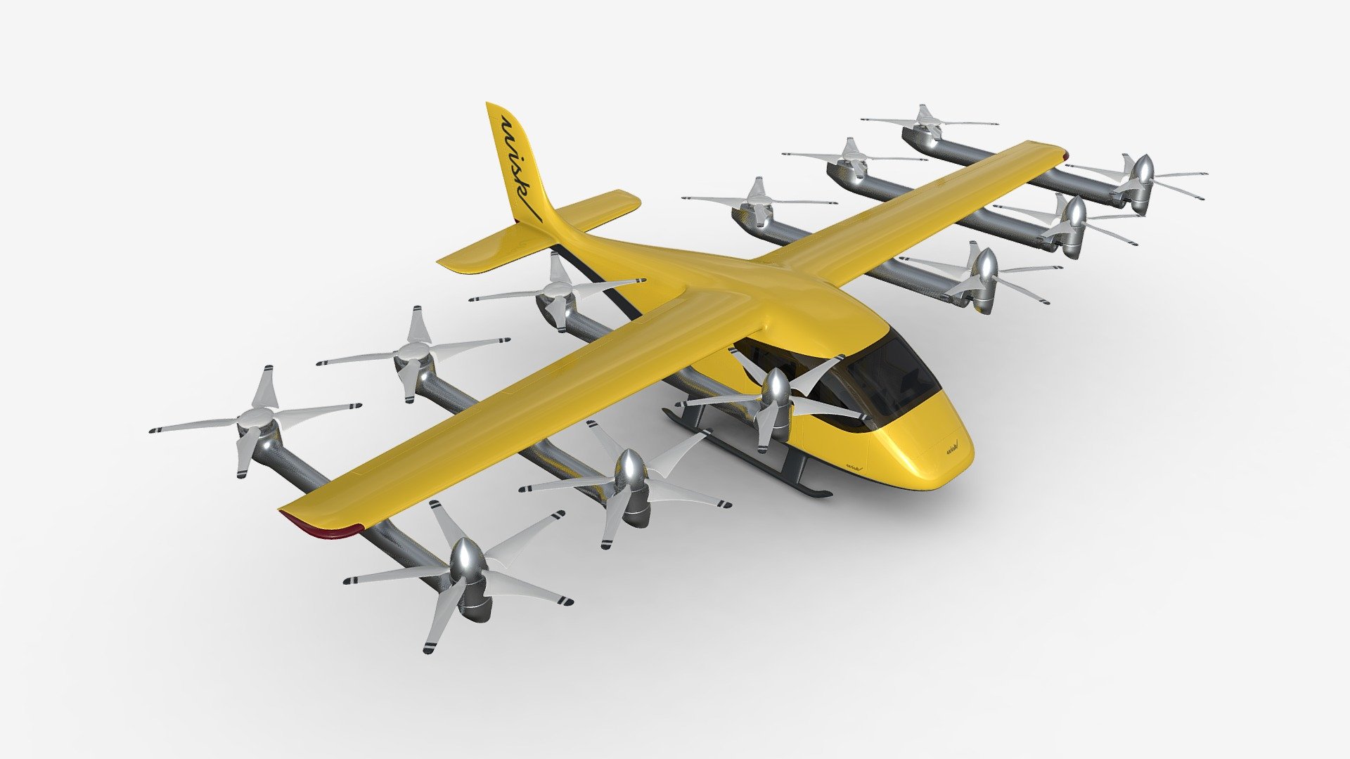Wisk Generation 6 Aircraft - Buy Royalty Free 3D model by HQ3DMOD (@AivisAstics) 3d model