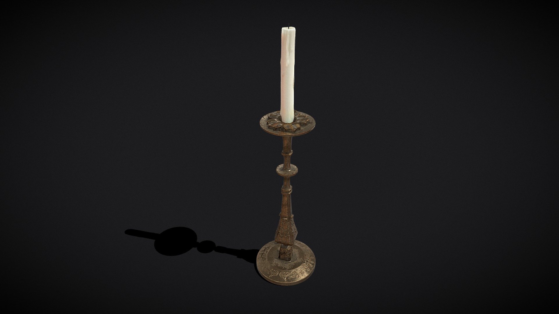Ornamented Candle Stick 

VR / AR / Low-poly
PBR Approved
Geometry Polygon mesh
Polygons 14,560
Vertices 15,910
Textures 4K PNG - Ornamented_Candlestick_FBX - Buy Royalty Free 3D model by GetDeadEntertainment 3d model