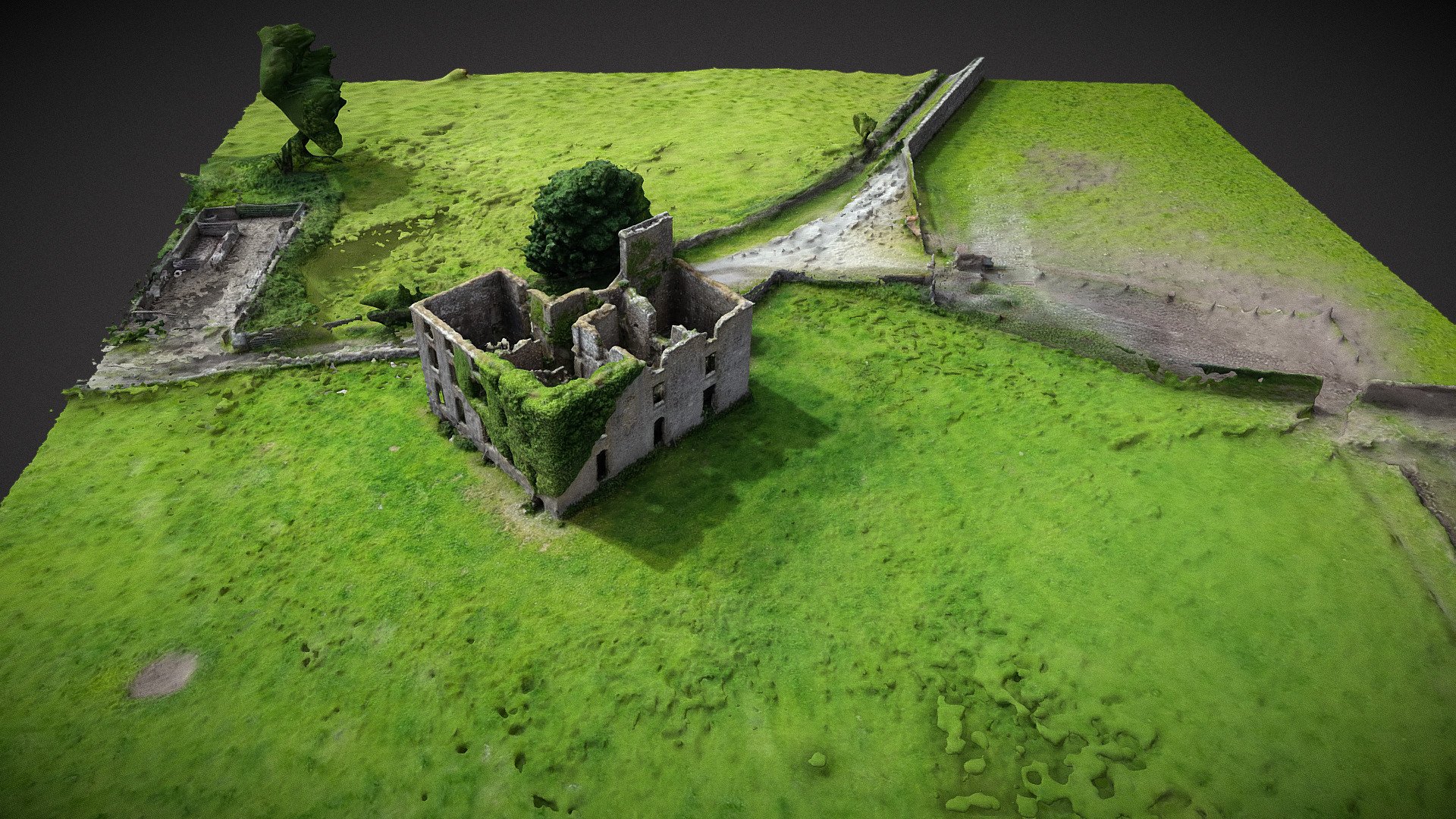 Unknown 18TH Centyry Irish Castle  Ruins - 18TH Centyry Irish Castle Ruins | IRELAND - Download Free 3D model by Arqueomodel3D (@juanbrualla) 3d model