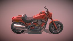 Motorcycle bike, red, motorcycle, harley, motorcycle-old, vehicle
