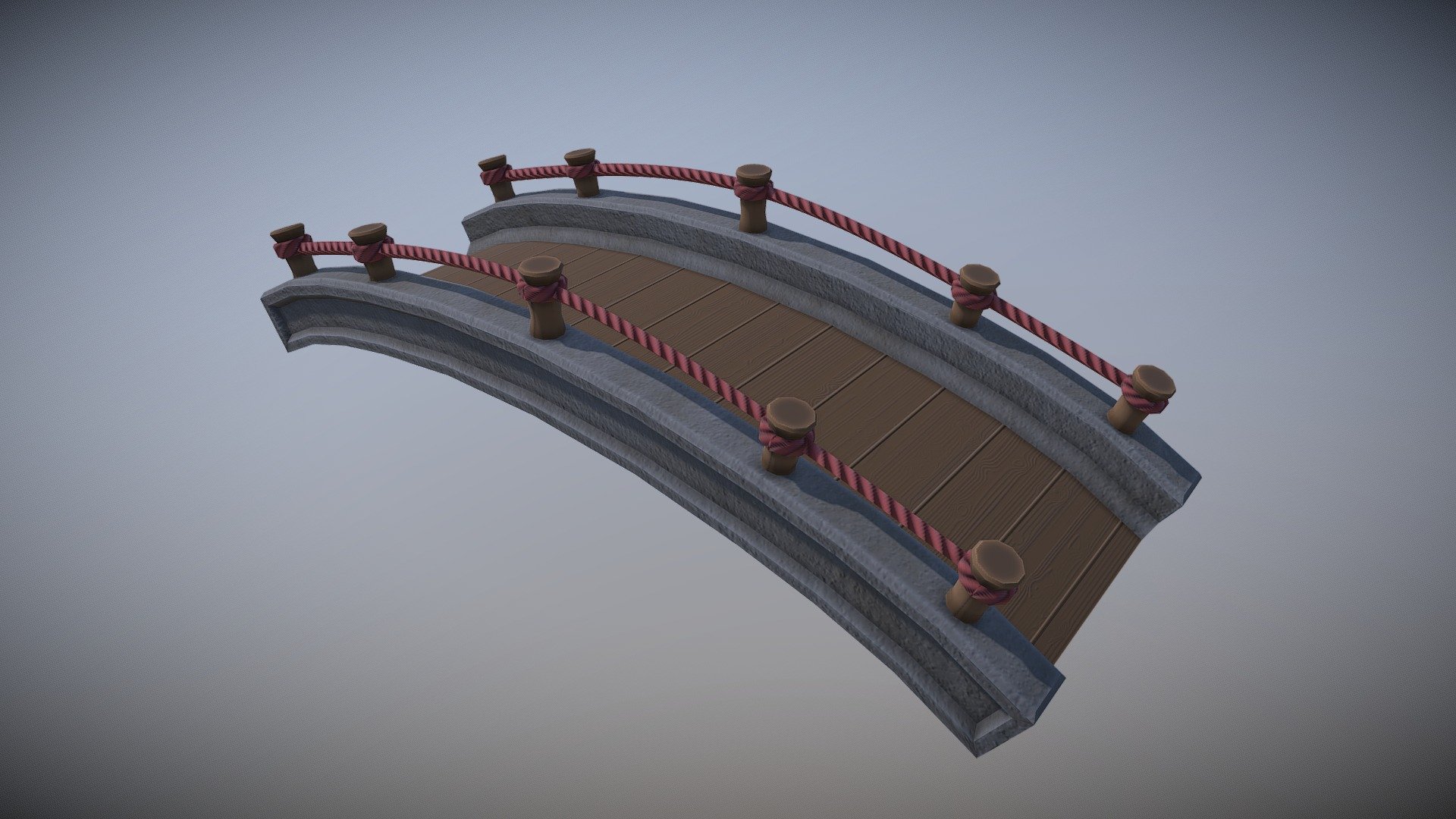 Stylized Bridge - 3D model by Ryan Bocking (@RyanBocking) 3d model