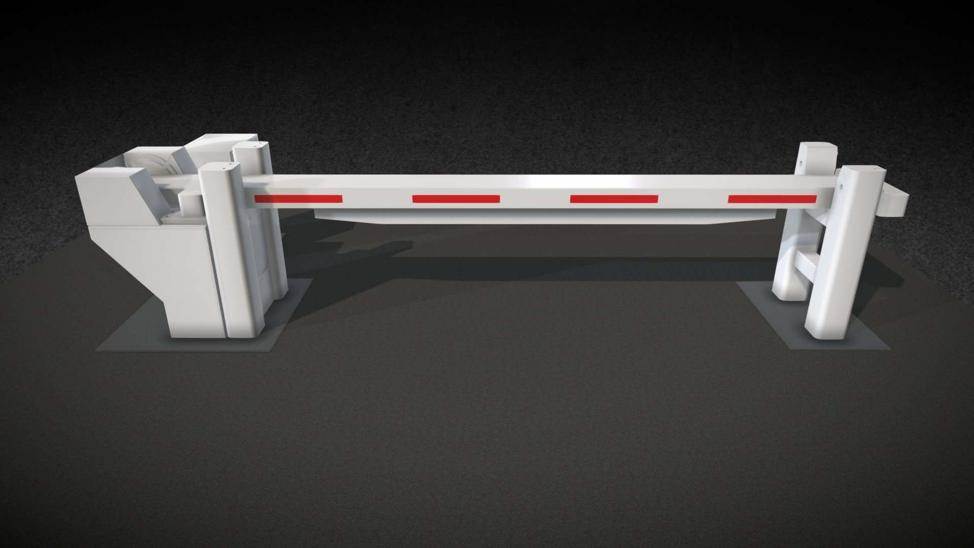 The ULTIMATE PAS 68 automatic drop arm barrier. Successfully impact tested against a range of different energies. The Ultimate Solution.

Successfully impact tested to PAS 68 stopping a 7.5t vehicle travelling at 50mph (80kph). On impact the barrier stopped the vehicle within the aperture.

The beam was retested for with under run skirt to test arresting capability on other vehicles such as saloon car vehicles. The automatic PAS 68 Terra Ultimate Barrier proved that it will stop low &amp; high energy vehicles from entering site.

Industrial hydraulically operated automatic barrier. Designed for easy installation and maintenance.

The automatic Terra Ultimate Barrier can be interfaced to any access control systems.

Maximum width: 4500mm

PAS 68 Tested dimensions:

width 4500mm, crash beam height 1050mm - Frontier Pitts Terra Ultimate Barrier - 3D model by Frontier Pitts Ltd. (@frontierpitts) 3d model