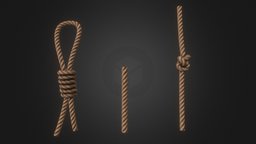 Tileable rope thread, prop, dock, generic, string, knot, pier, rope, tool, tileable, curve, cord, lasso, harbor, seamless, repeat, knotted, tileabletexture, low-poly, lowpoly, ship, construction, boat, tileable-texture