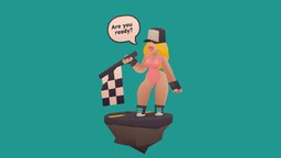Hellrider III character Racey indiedev, hellrider, anjigames, mobilegames, lowpoly