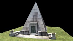 William H. Brown Family Mausoleum, Pittsburgh tombstone, pittsburgh, pyramid, egyptian, grave, pyramids, egyptian_revival, homewood, homewood_cemtery