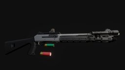 Benelli M4 benelli, m1014, weapon, shotgun, gameready, benellim4