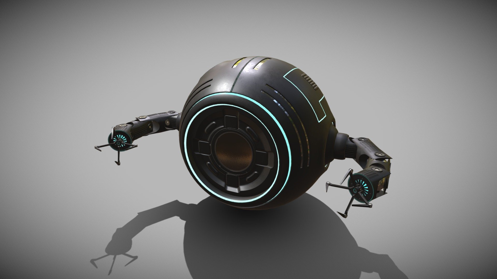 Sci-Fi Repair Drone

Don't ask me how it works&hellip;it just does :D

Hand-painted using Substance Painter. PBR - AR/ VR - Low-Poly

Google, YouTube, Unity and Unreal Engine Friendly

Game-ready

Textures; 2048 x 2048, OpenGL, Dilation + Single Background Colour, 16 Pixel Padding

Maps Include; Base, Normal, Height, Rough, and Metal.

Arms and body are separate objects*

https://stgbooks.blogspot.com/ - Sci-Fi Repair Drone - Buy Royalty Free 3D model by Simon T Griffiths (@RubberMan) 3d model