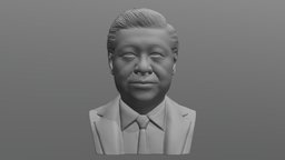 Xi Jinping bust for 3D printing japan, korea, asia, china, politician, president, un, clinton, jong, donald, bush, celebrity, kim, putin, famous, politics, communism, trump, merkel, xi, politic, il, jinping, man, of