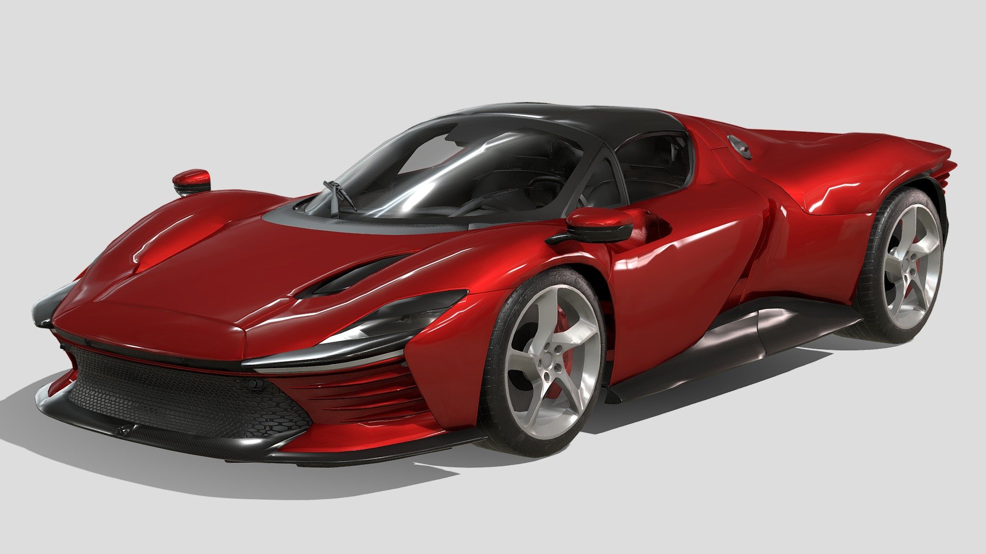 Ferrari Daytona - Buy Royalty Free 3D model by Phazan Product (@Phazan) 3d model