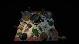 Witchs Table alchemy, belarus, herbs, witch, fantasy