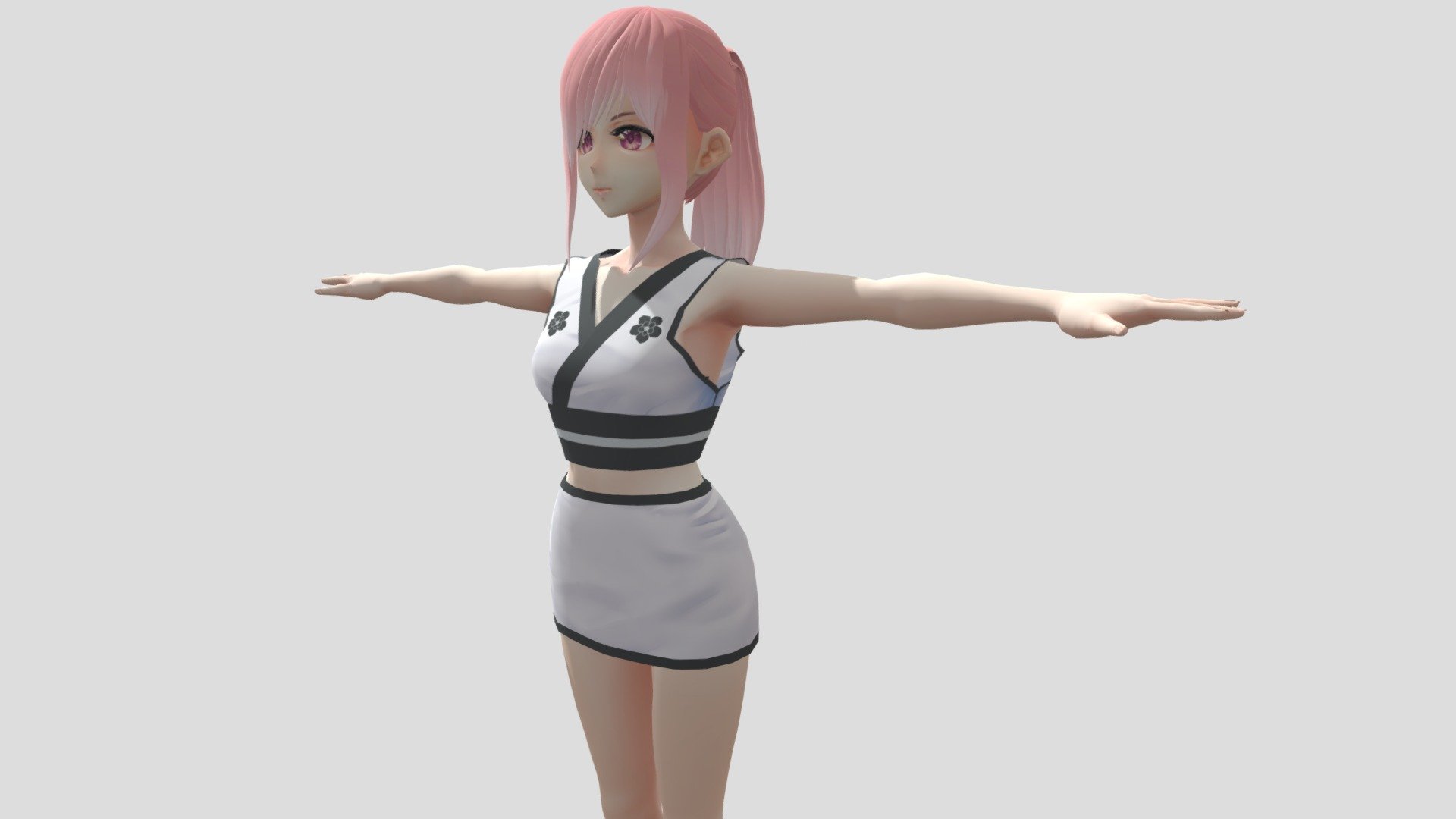 Model preview



This character model belongs to Japanese anime style, all models has been converted into fbx file using blender, users can add their favorite animations on mixamo website, then apply to unity versions above 2019



Character : Chiya

Verts:18685

Tris:26390

Fourteen textures for the character



This package contains VRM files, which can make the character module more refined, please refer to the manual for details



▶Commercial use allowed

▶Forbid secondary sales



Welcome add my website to credit :

Sketchfab

Pixiv

VRoidHub
 - 【Anime Character / alex94i60】Chiya (Ninja V2) - Buy Royalty Free 3D model by 3D動漫風角色屋 / 3D Anime Character Store (@alex94i60) 3d model