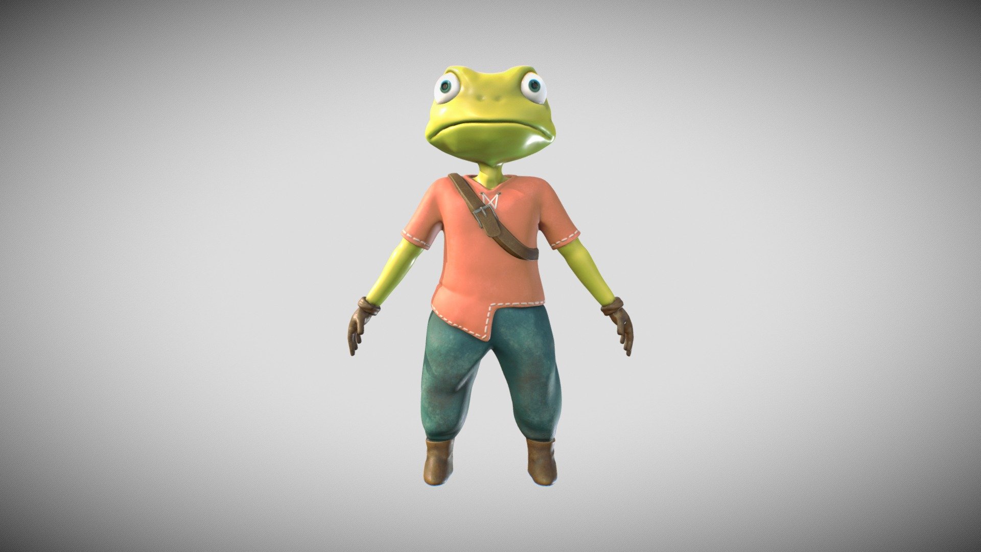 Character design made for fun !
Create with ZBrush, maya and Substance Painter to importe in a Unreal scene

Rigged with Mixamo

Low Poly less than 50k tri - Adventurous Apprentice Frog - Buy Royalty Free 3D model by nathdec 3d model