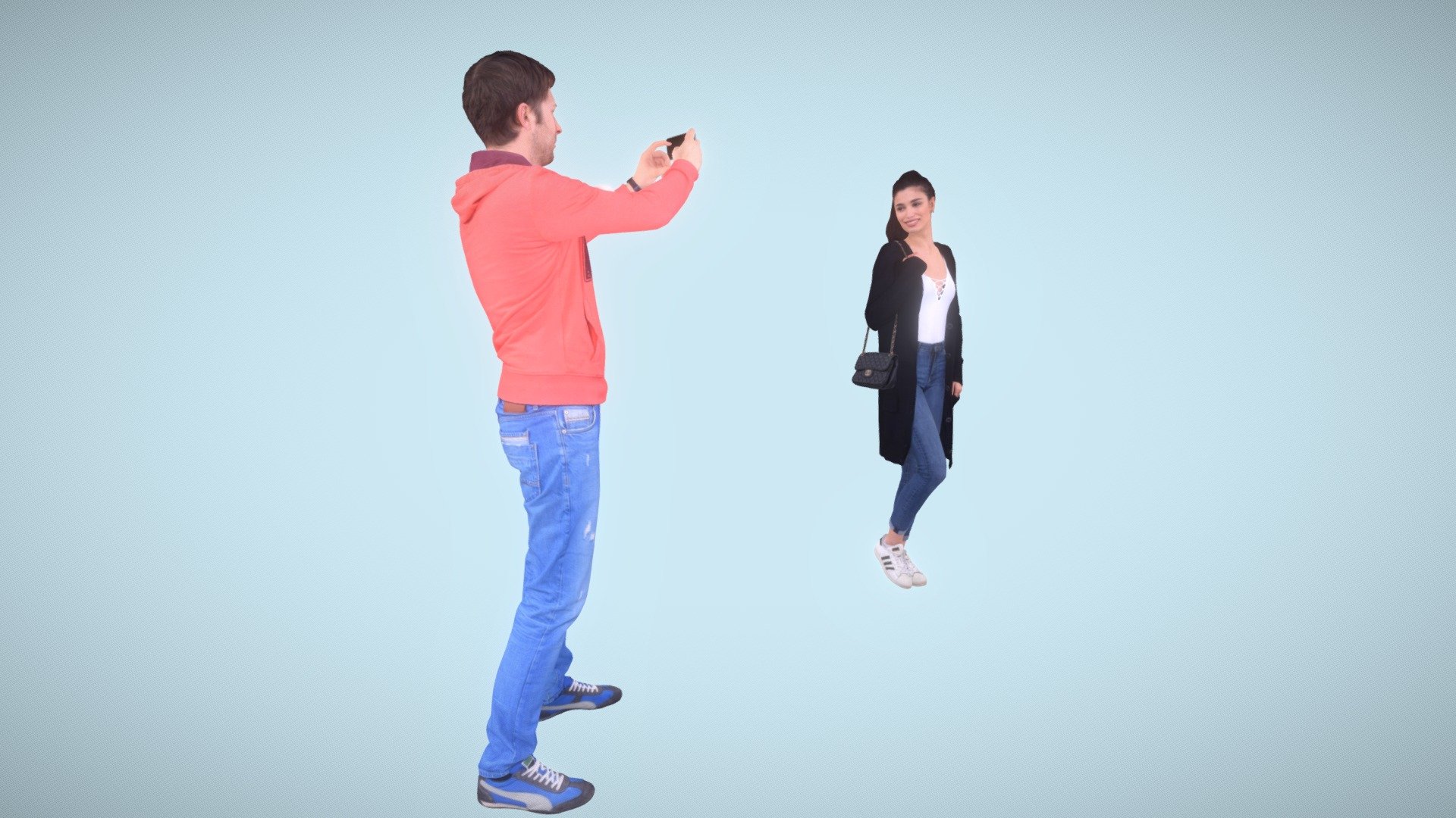 Lover is taking photo of his girl - 3D model by Greg Aou (@Wogulof) 3d model