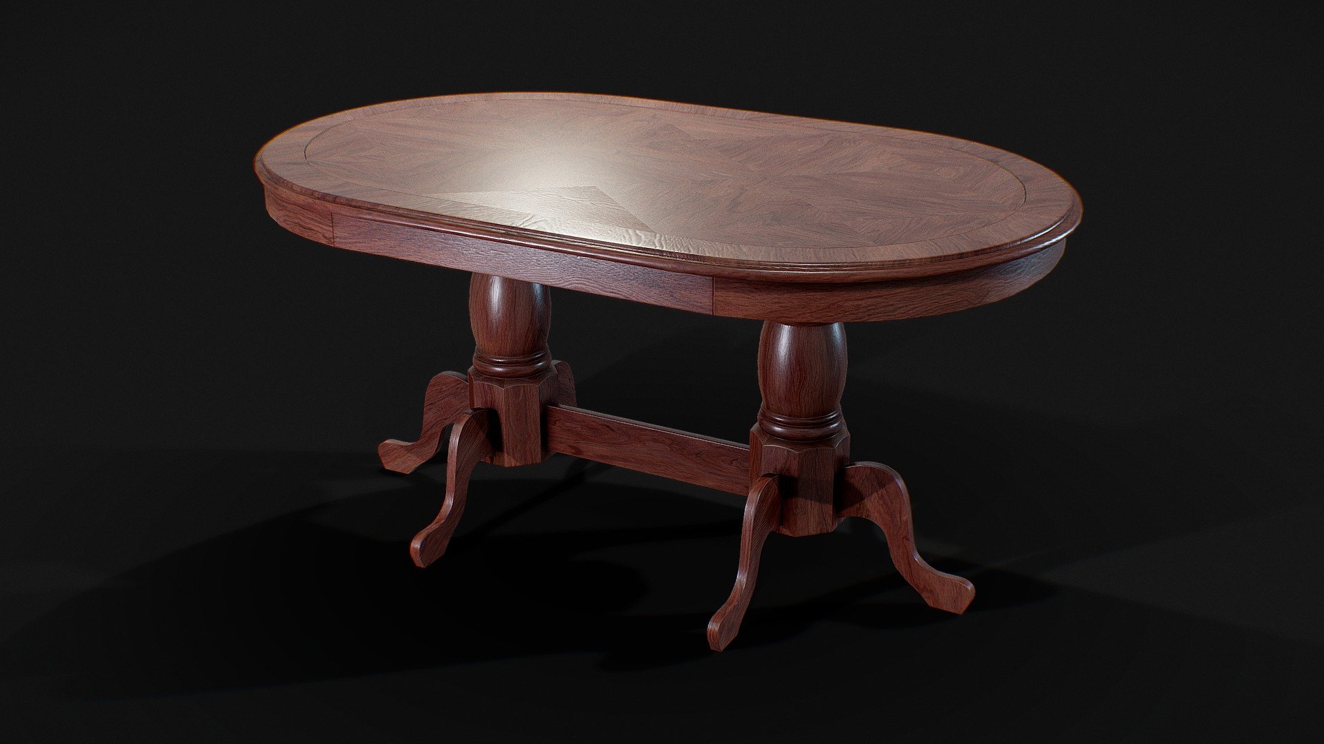 It is a 3d models of dining table for using in architecture-interiors. It is can be used as a dining furniture in games and many other interior render scenes.

This model is created in 3ds Max and textured in Substance Painter.

This model is made in real proportions.

High quality of textures are available to download.

Metal-ness workflow- Base Color, Normal, Metal-ness, Ambient Occlusion and Roughness Textures - Woodway Dining Table - Buy Royalty Free 3D model by 3dJNCTN (@surajrai18.sr) 3d model