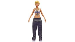 Cartoon Style Low Poly HipHop Girl Avatar body, toon, dressing, avatar, cloth, shirt, women, top, clothes, pants, torso, baked, young, shoes, boots, woman, chain, rip, casual, boobs, cuff, t-shirt, bra, rapper, gangster, hiphop, bandit, belly, denim, girl-cartoon, caucasian, baggy, metaverse, hairstyle, -girl, crease, casual-clothes, girl, cartoon, "clothing", "decollete", "raper"