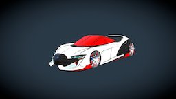 Supercar VR Sketch (Gravity Sketch)