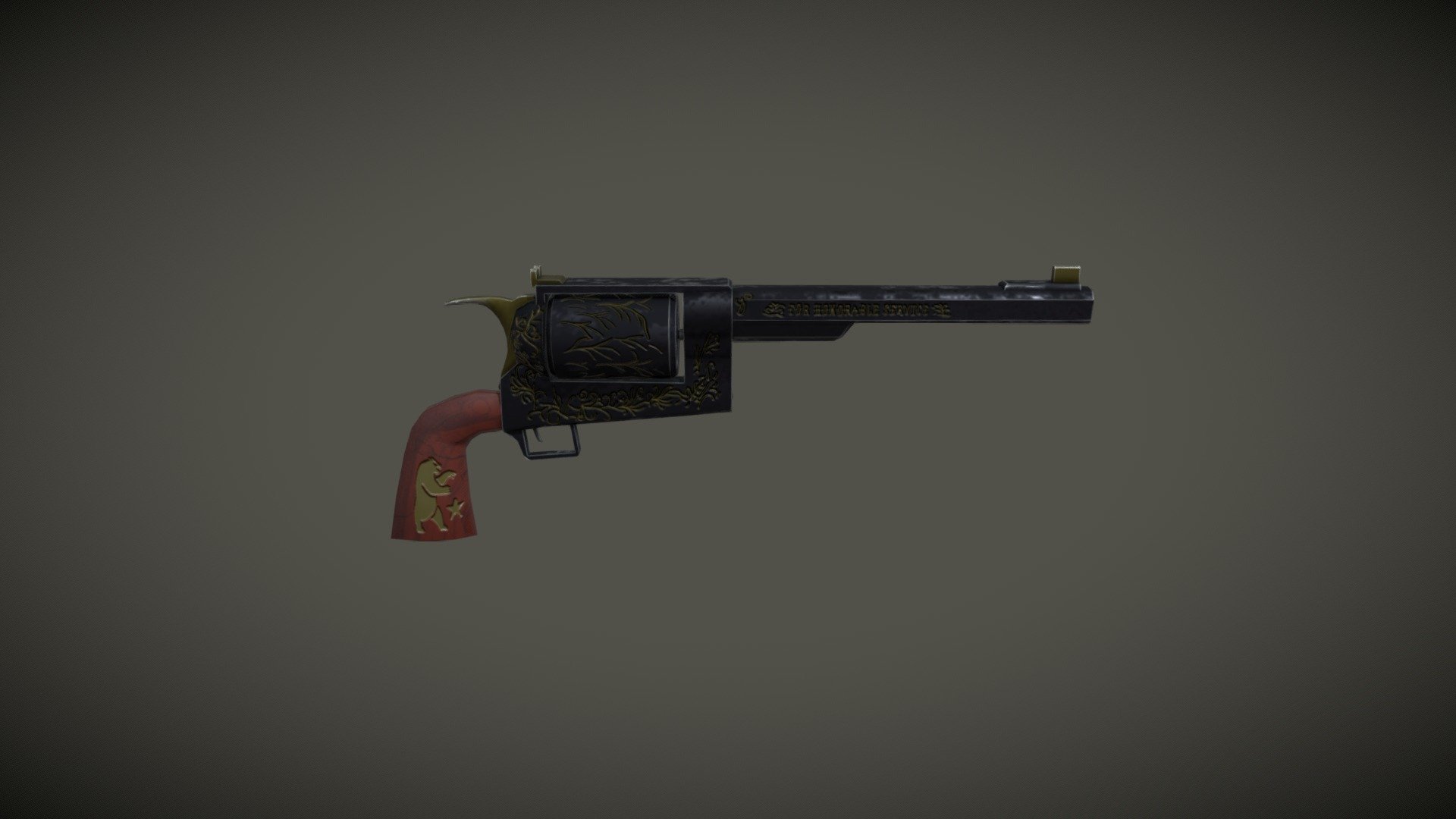 Fanart of the Ranger Sequoia, revolver from Fallout New Vegas.

Hard surface modelled in Maya.

Textured using a PBR workflow in Substance Painter 3d model