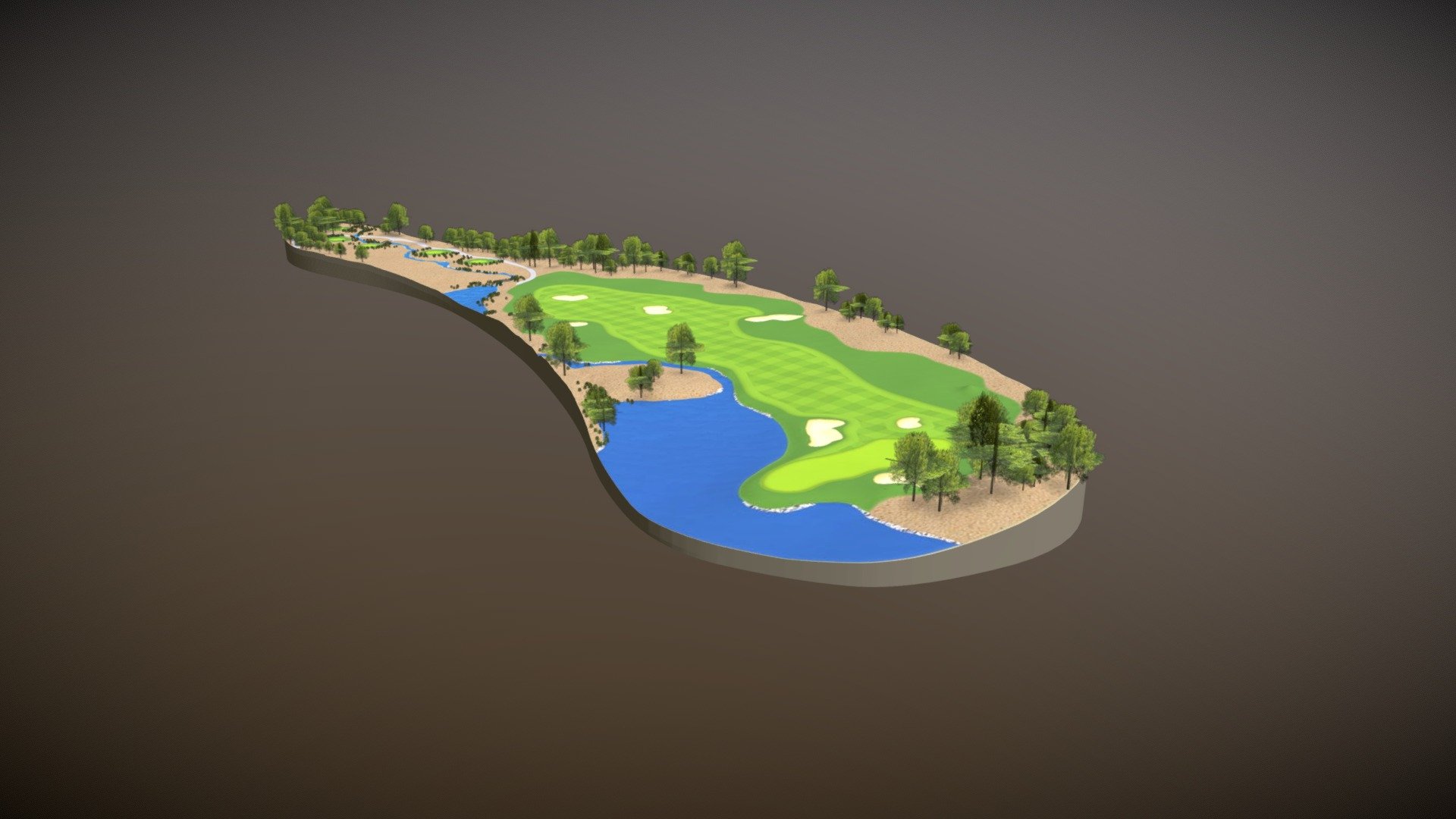 Jumeirah Golf Estates, based in Dubai, UAE 3d model