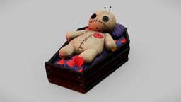 Voodoo Doll body, blood, toon, cute, pin, toy, fun, prop, mascot, puppet, child, creepy, doll, worn, artifact, vr, gift, voodoo, sacrifice, decor, old, religion, movie, fabric, terror, stiched, character, cartoon, game, lowpoly, witch, decoration, halloween, horror