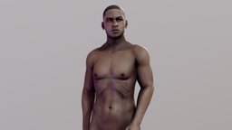 Afro-American Man body, detailed, african, , , realistic, afro, fullbody, afroamerican, man, human, male, textured, rigged