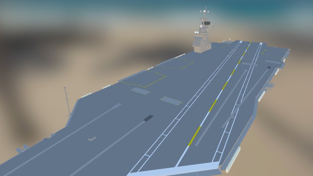 aircraft carrier - 3D model by Future Seafarer (@future-seafarer) 3d model