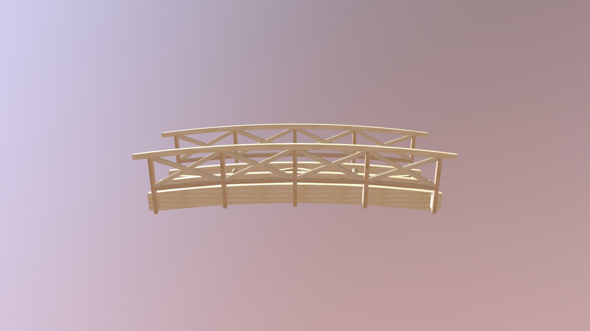 Pěší lávka, Bridge, Footbridge - Lávka - 3D model by JE (@eder.jaroslav) 3d model