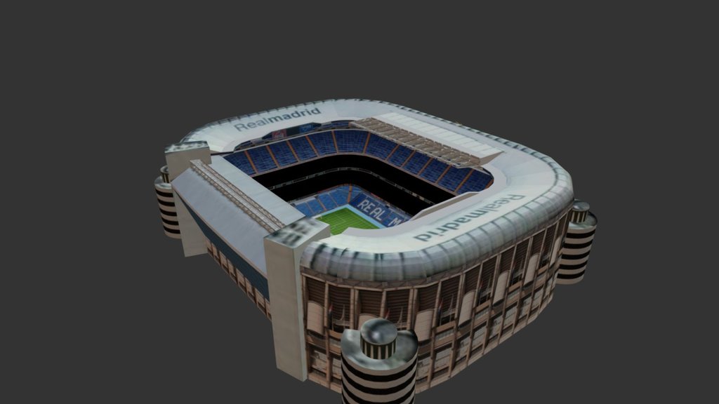 Santiago Bernabeu Stadium - Santiago Bernabeu Stadium - 3D model by farhad.Guli 3d model