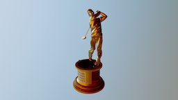Golf Father Award golf, award, father, trophy, dad, zbrush