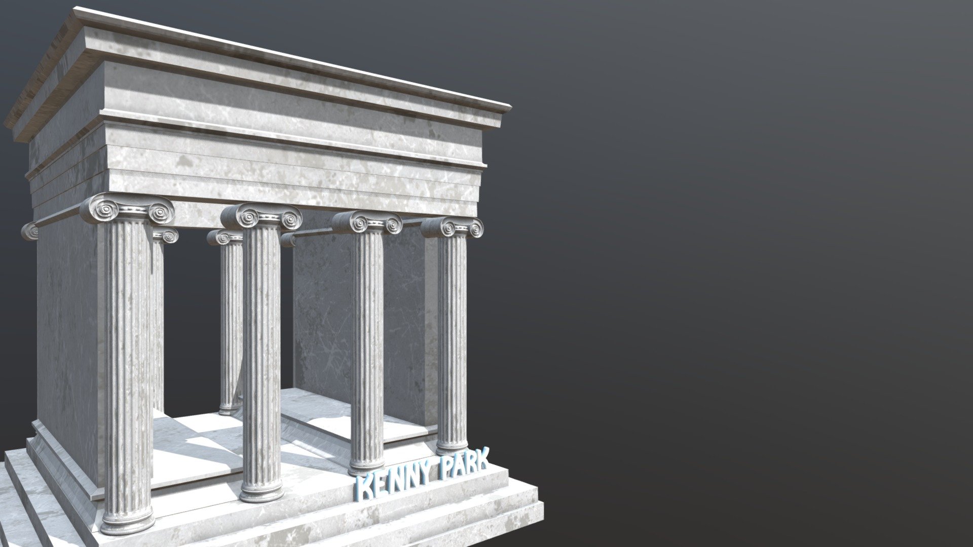 A Greek structure modeled for my CGT 116 class 3d model