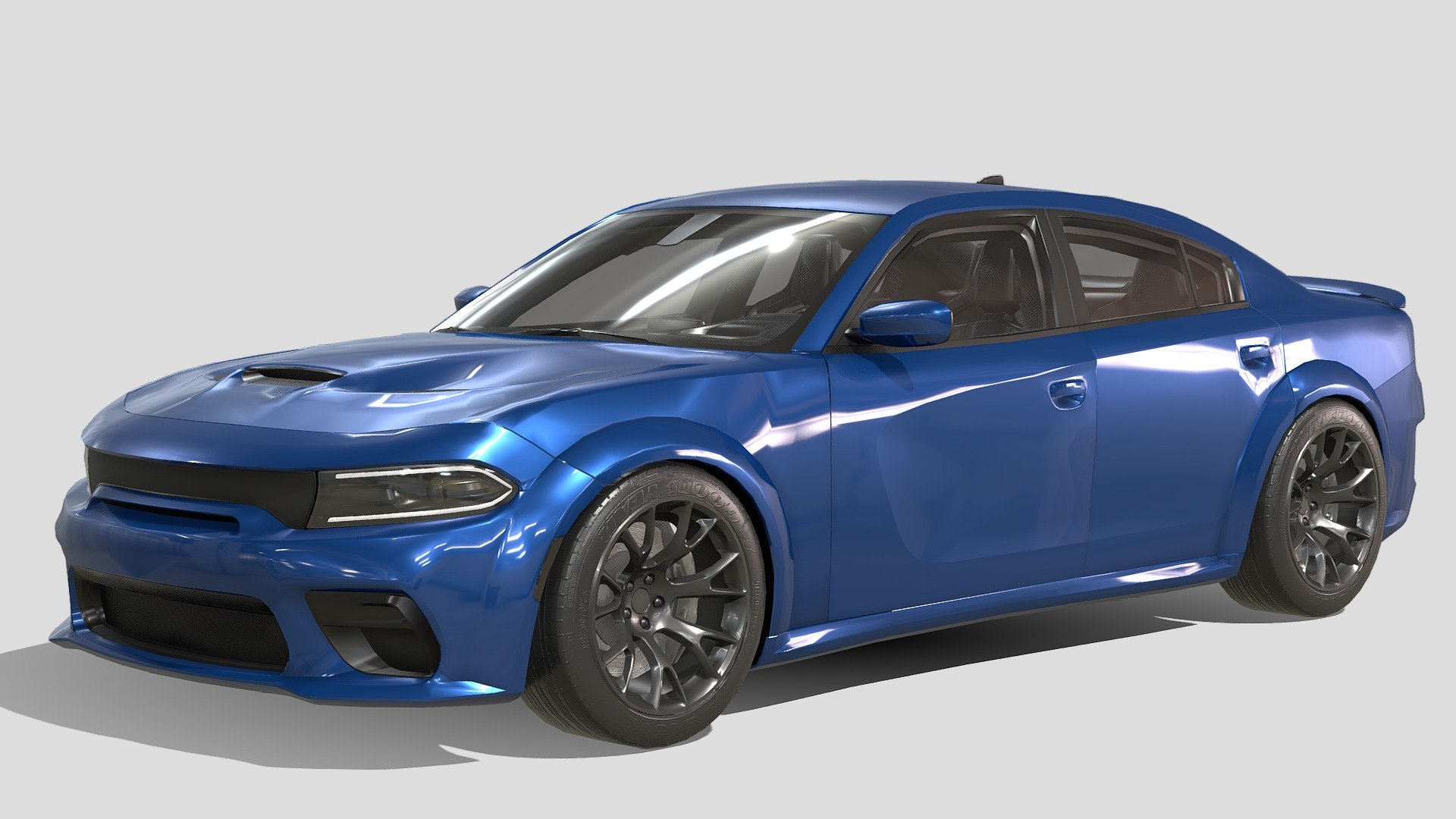 Dodge Charger SRT Hellcat 2020 - Buy Royalty Free 3D model by Phazan Product (@Phazan) 3d model
