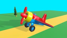 Toy Plane toy, aeroplane, aircraft, spinning, propellor, airoplane, flying-vehicle, plane