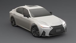 Lexus IS 300 Low-poly 3D